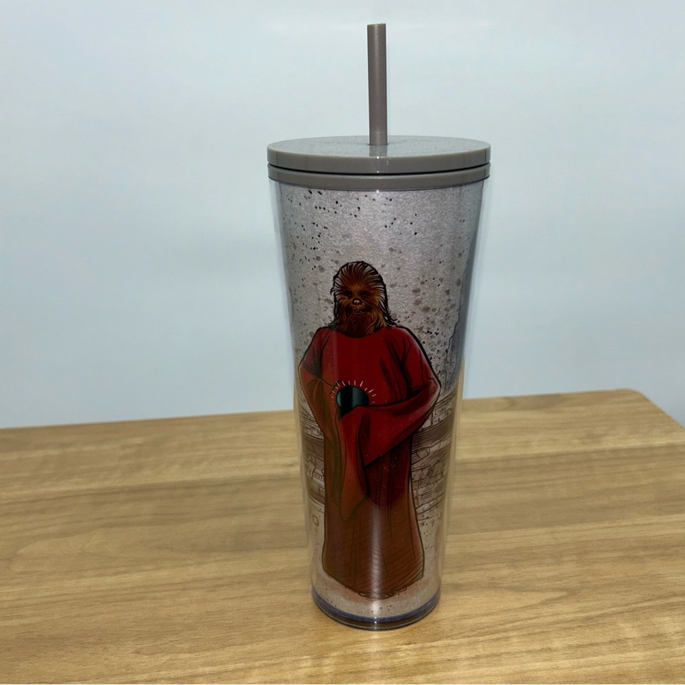 Starbucks Disney Chewbacca Life Day tumbler nwt